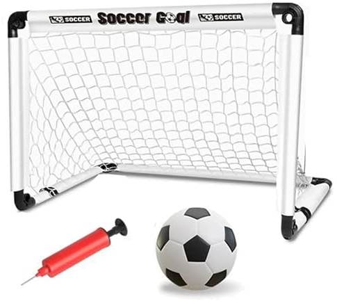 Football Goal - 90x60x60cm Kids Football Goal, Goal Posts For Kids, Foldable Football Garden Goals Soccer Sport Games Training Practice Set