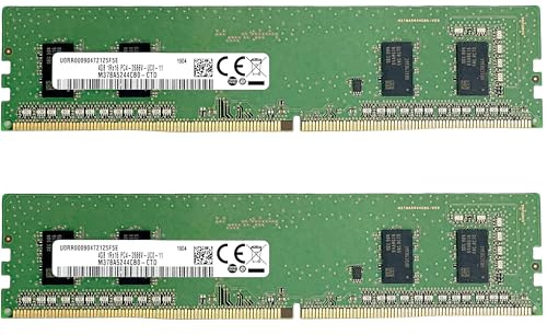 8GB [2X 4GB] Memoria RAM DDR4 2 módulos de 4 GB Cada uno a 2666MHz 2666V para Ordenador PC de Escritorio Destktop Computadora de Alto Rendimiento 8 GB en Total - 51CH039