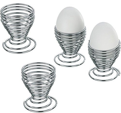 Kela 17580 Eierbecher-Set Globul, Chrom, Silber, 5 x 5 x 6 cm
