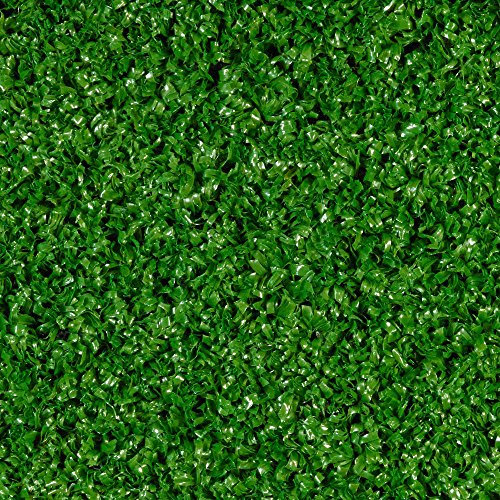 Kunstrasen Fertigrasen mit Drainage | Höhe ca. 7mm | 200 und 400 cm Breite | grün | Meterware | Größe: 9 x 2m