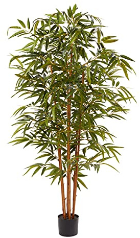Artificial Bamboo Tree - 6FT Fake Plant with Adjustable Leaves and Pot - Faux Plants Indoor for Home, Restaurant, or Office Décor by Pure Garden