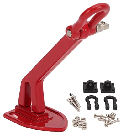 HOHXFYP Anclaje de cabrestante para Coche de 1/10 Piezas, Ancla de Tierra Ligera de aleaci¨®n de Aluminio y Metal para Oruga de Coche de Juguete RC, f¨¢CIL instalaci¨®n(Rojo)