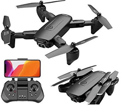 LUXWALLET SG PROX5 Full HD kamera Drönare med VR-glasögon och bärväska, 30 km/h - 200 meter avstånd, svart