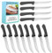 Couteaux à steak 12 pieces acier inox 22 cm couteau a steak viande