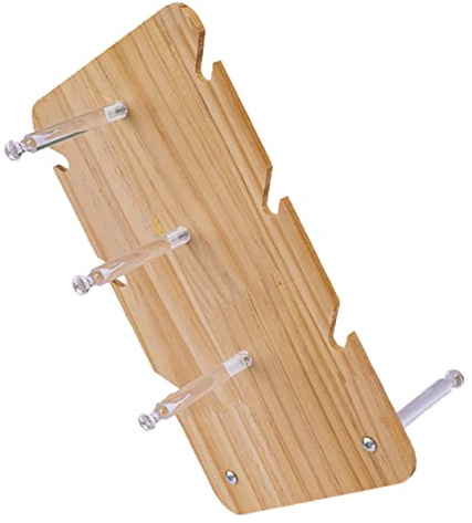 HIAKDOFT Soporte de Madera para Gafas de Sol y Joyas Exhibidor Estable para Lentes Organizador Compacto para Relojes y Collares Hogar o Tienda