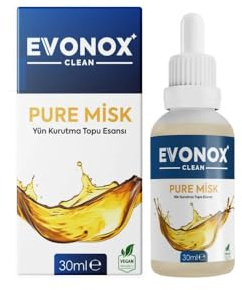 Evonox Clean Pure Misk - Perfume para bolas de secado de ropa (30 ml, vegano y respetuoso con la piel)