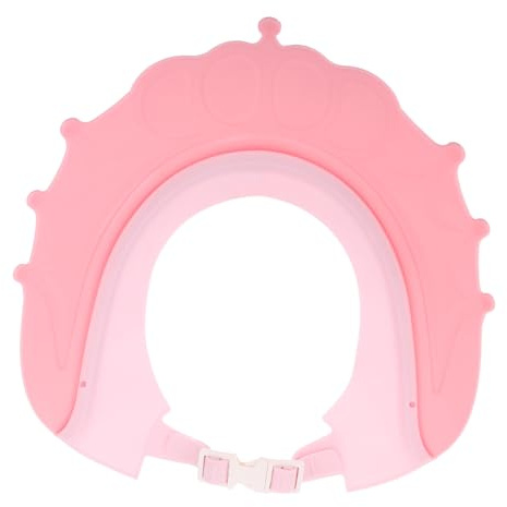 CLISPEED Cuffia Bagno Regolabile per Silicone Visiera con Protezione Orecchie Cappello Shampoo per Ragazzo Ragazza e Adatta per Doccia