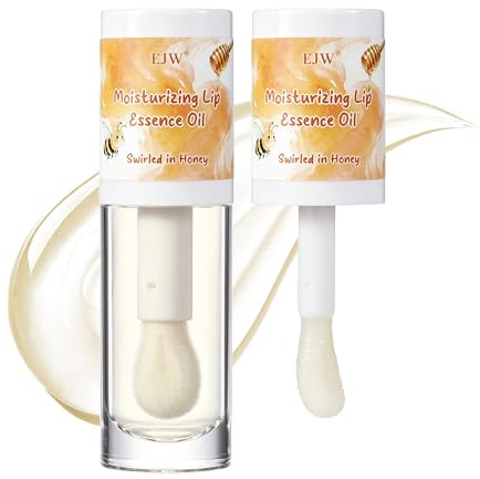 Aceite labial para labios secos – Tono dorado natural | Miel Leche
