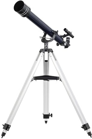 Levenhuk New Skyline Base 60/700 AZ2 Telescopio Astronómico para Adultos y Principiantes, Refractor Acromático, Montura Altacimutal, Trípode Ajustable, Lente Barlow 2X y Filtro Lunar Incluidos
