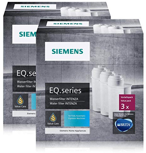 SIEMENS 6 x TZ70003 vattenfilter Brita Intenza filterpatron för alla EQ-filter