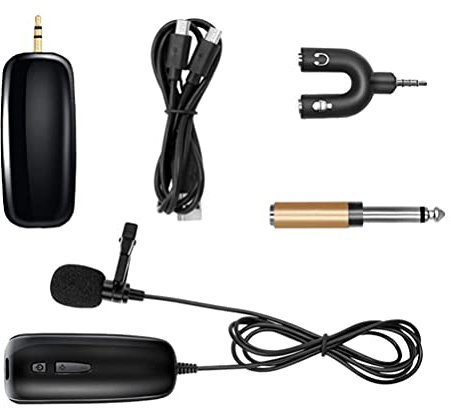 5st Funkmikrofon Reversmikrofon Usb Drahtloses Ansteckmikrofon Kabelloses Mikrofon-headset Ansteckmikrofon Drahtlos Uhf-ansteckmikrofonsystem Usb-kopfhörer Handy Plastik Soundkarte