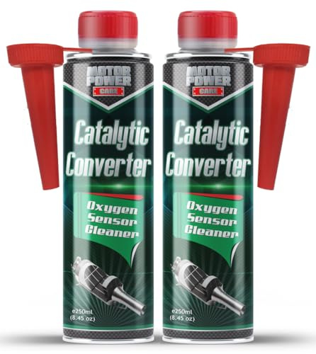 MotorPower Care Catalytic Converter Cleaner 2-Pack — Pass Smog & Emissions Test, Fix P0420/P0430 Check Engine Light | O2 Sensor & EGR Cleaner | Fuel Additive, 8.45 fl oz Each