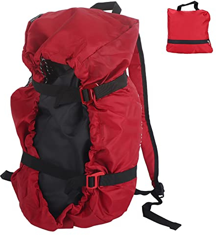 Climbing Rope Bag, Rope Bag Climbing Rope Backpack for Climbing Ropes, Climbing Rope Bag Waterproof Foldable Climbing Bag Rock Climbing Rope Kit Bag, for Climbing Trekking Hiking