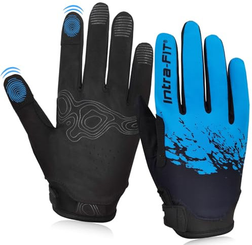 Intra-FIT Fahrradhandschuhe für Herren und Damen, Touchscreen, atmungsaktiv und leicht, Rennradhandschuhe für Outdoor-Sportarten