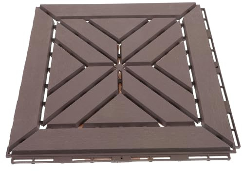 OSALADI Interlocking Flooring Tiles for Outdoor Spaces Easy to Install Deck and Patio Flooring Non- for Balconies and Decks