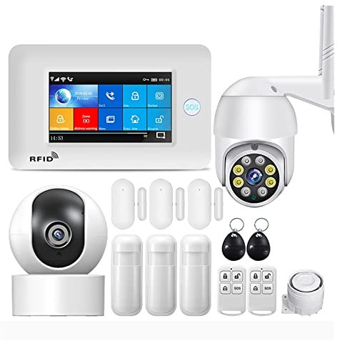 Système de sécurité Domestique Vie Intelligente de système d'alarme de sécurité à la Maison de cambrioleur sans Fil de TUYA avec l'IP Carema Compatible(L)