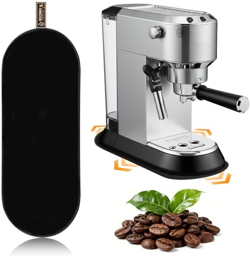 Almohadilla deslizante para De'Longhi Dedica Style EC685, diseño de doble cara, base deslizante con lazo para colgar, fácil de limpiar, protege la superficie de trabajo de la cocina, alfombrilla