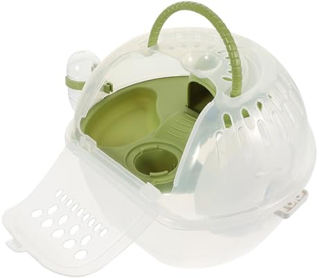 VERDANVERSE Breathable Hamster Carrier Cage with Handle Portable Plastic Small Animal Travel Cage for Hamsters and Rats Winter Warm Colored Transport Box