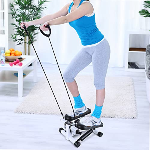 Mini Fitness Twist Stepper Elektronisk Display Hemträningsutrustning med motståndsband