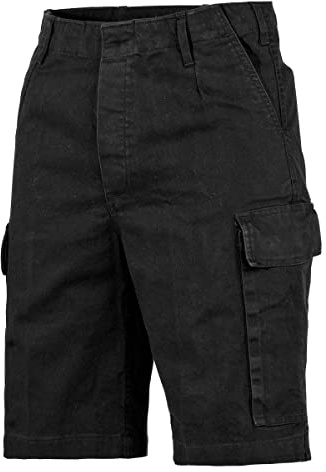 MFH BW Men's Bermuda Moleskin Black Stonewashed Size XXL