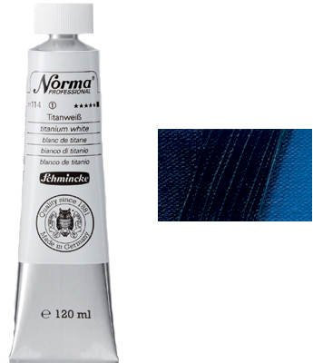 Schmincke – Norma® Professional - feinste Künstler-Ölfarben, Preußischblau - 120 ml