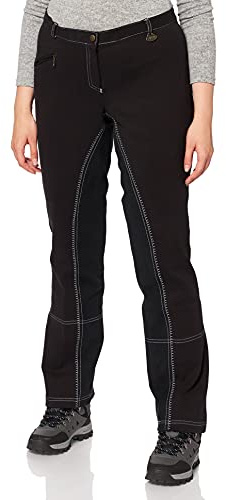 HKM Jodhpur Chic-9191-Pantalones de equitación, Color Pantalones, Mujer, 9191 Negro/Negro, 146