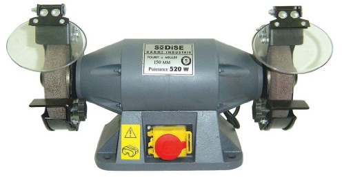 DRAKKAR EQUIPEMENT Touret à meuler industriel 150 mm Meule 36 et 80 Garantie 5 ans