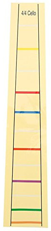 Cello Finger Position Marker, Cello Practical Fret Board Label Sticker Accessory for Cello Practice Beginners(4/4)