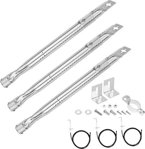 GFTIME 35,5 till 48,3 cm universell brännare för charbroil, Napoleon, Landmann, Enders, Barbecook, Tepro, Taino, Proficook, justerbar brännare i rostfritt stål, 3 stycken
