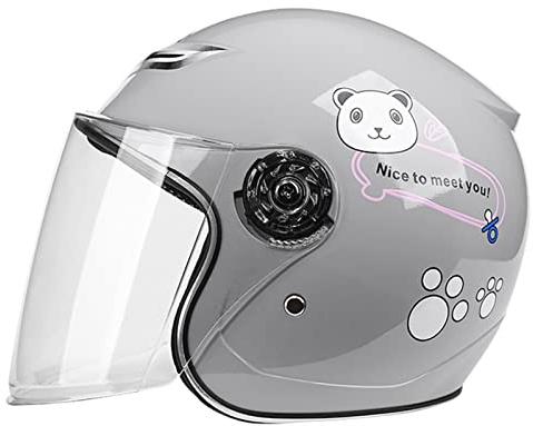 Casco Moto Kid | Casco Moto Per Bambini Omologato ECE | Casco Scooter Bambino Con Sgancio Micrometrico Caschi Di Sicurezza Per Moto 1