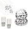 PIUMOJ Disco Partygeschirr Set, Disco Party Geschirr, Jahre Disco Geburtstag Party Supplies, Pappteller, Pappbecher, Servietten, 70er 80er 90er Dekoration Geburtstag Partygeschirr, 20 Gäste