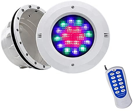 WZYJLyds Unterwasserbeleuchtung für Schwimmbecken Par56 45W RGB Poollicht Unterwasser mit Nische 12V AC IP68 Pool Beleuchtungen mit Fernbedienung