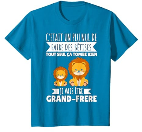 Annonce Grossesse Humour Futur Grand frère Cadeau Surprise T-Shirt