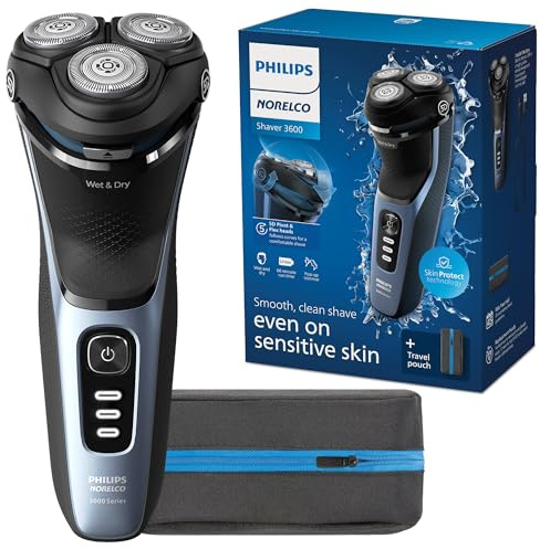 Philips Norelco 3600 Electric Shaver, Storm Blue