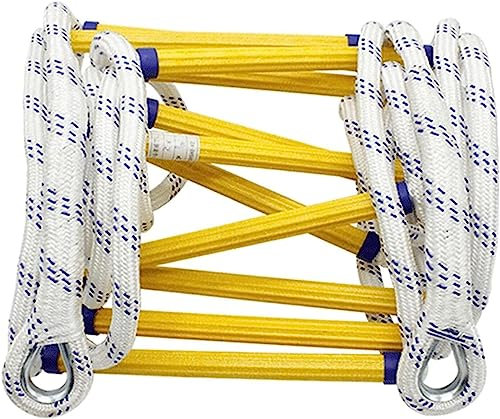 MXITA Escalera Suave Escalera de Cuerda for Incendios, Escalera Extensible de Emergencia, Escalera ignífuga con pasamanos, despliegue rápido y Uso fácil Escalera de Cuerda (Size : 12m/39.4ft)