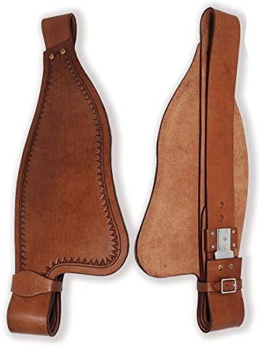 Cavallo Western Adulto Tooled Vera Pelle di Ricambio Parafanghi Sella Fatto a Mano Venduti in Coppia ST-016