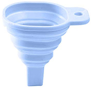 BLASHRD Embudo de Silicona Plegable de Novedad Embudos Largos Plegables Telescopicos para Casa Dispensacion de Liquidos Gadgets de Cocina Azul