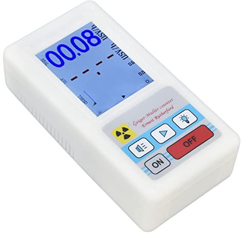 BR‑6 Contador Geiger Detector Oactivo Multifuncional de Fácil Lectura para Radiación Nuclear Radiación Electromagnética Accesorios Profesionales para Uso