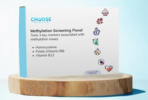 3-in-1 Methylation Screening Panel | Homocysteine, Folate, B12 | at-Home Test | Cap & CLIA Accredited Testing | Not Testable in NY & RI