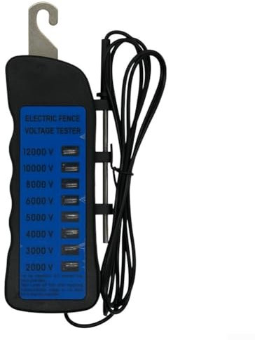 HEIBTENY High Voltage Electric Fence Meter 12KV ABS Waterproof Testing Equipment For Farm Garden Livestock Metal Wire Measurement