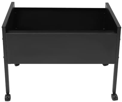 Chariot à dossiers suspendus - Armoire de bureau à roulettes - Avec roulettes - Pour bureaux, salles de conférence, bureau - 70 x 37 x 60 cm - Noir