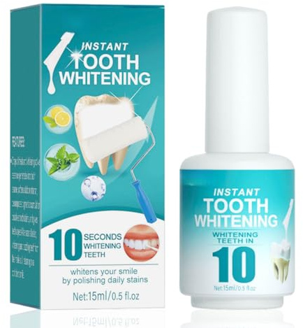 Instant Whitening Tooth Paint & Teeth Whitening Gel,Professional Tooth Polish & Stain Remover for White Teeth,Enamel Safe Teeth Whitener &Polisher,Teeth Whitening Paint,Tooth Polish Paint,Teeth Bleach