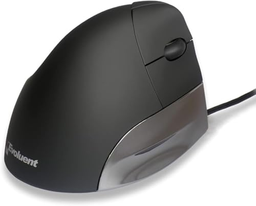 Evoluent Standard Right. USB Black. A vertical patented mouse that supports your hand in a relaxed position
