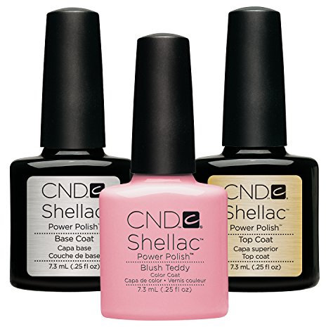 CND Original Shellac Blush Teddy Plus Base Coat Plus Top Coat 7.3 ml 1er Set 1 x 22 ml