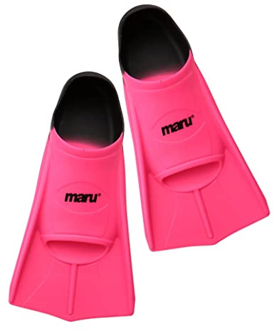 Maru Training Fins – Short Silicone Swimming Fins for Adults & Juniors – Swimming Flippers for Strength & Speed – Comfortable, Durable & Trusted by Coaches