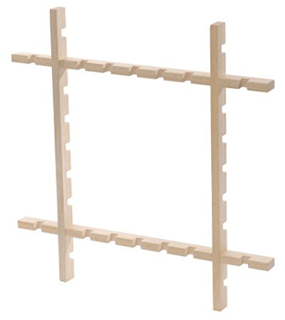 Elbesee 500 mm Adjustable Notch Frame, 50 x 50 x 3.5 cm, Brown