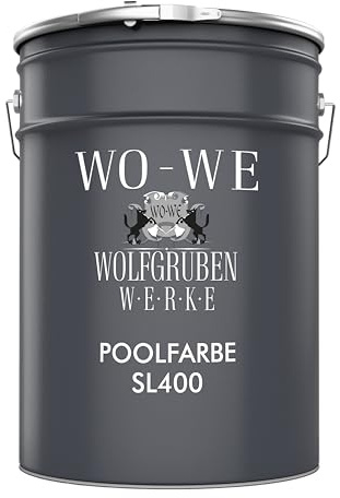 WO-WE Schwimmbadfarbe Poolfarbe Schwimmbeckenfarbe Hellelfenbein ähnl. RAL 1015-5L