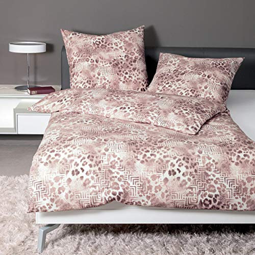 Janine Feinbiber Bettwäsche Davos 65092-07 Taupe puderrouge