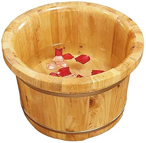 Foot Tub Wooden Foot Basin Household Gift Foot Soaker Tub,Wooden Foot Soak Sauna Foot Tub, Massage, Spa, Sauna, SoakHandmade Wooden Footbath Tubs,Foot Bath Wooden Bucket Foot Spa,Sauna Accessories Hou