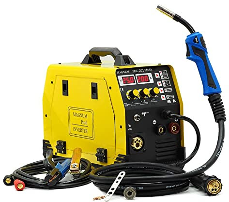 Magnum™ MIG 201 MMA MIG/MAG - Soldador inverter 3 en 1 (200 A, MMA FLUX, 230 V)